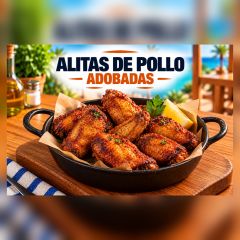 ALITAS DE POLLO ADOBADAS EN CASA (5U)
