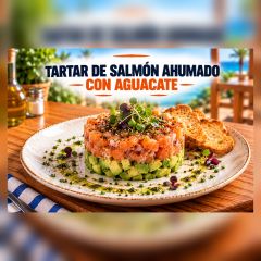 TARTAR DE SALMON AHUMADO CON AGUACATE