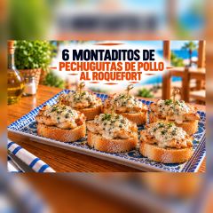 6 MONTADITOS PECHUGUITAS DE POLLO AL ROQUEFORT
