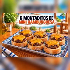6 MONTADITOS MINI HAMBURGUESA