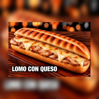BAGUETTE LOMO CON QUESO – imagen 1