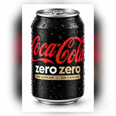 REFRESCO COCA COLA ZERO ZERO LATA – imagen 1