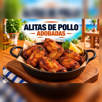 ALITAS DE POLLO ADOBADAS EN CASA (5U) – imagen 1