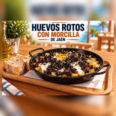 HUEVOS ROTOS CON MORCILLA DE JAEN – imagen 1