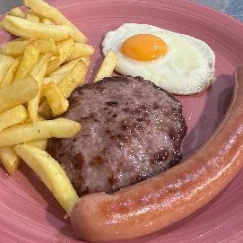 P.C.-6.HAMBURGUESA, FRANKFURT, PATATAS Y HUEVO – imagen 1