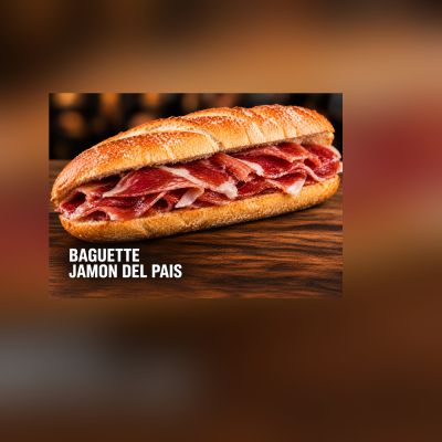 BAGUETTE JAMON DEL PAIS – imagen 1