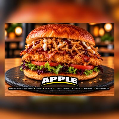 HAMBURGUESA APPLE – imagen 1