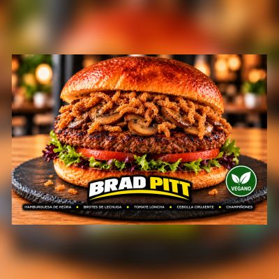 HAMBURGUESA BRAD PITT (VEGANO) – imagen 1