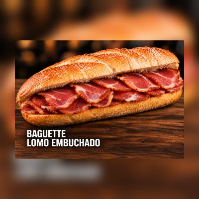 BAGUETTE LOMO IBERICO EMBUCHADO – imagen 1