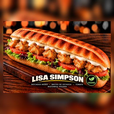 BAGUETTE MARCA LISA SIMPSON (VEGANO) – imagen 1